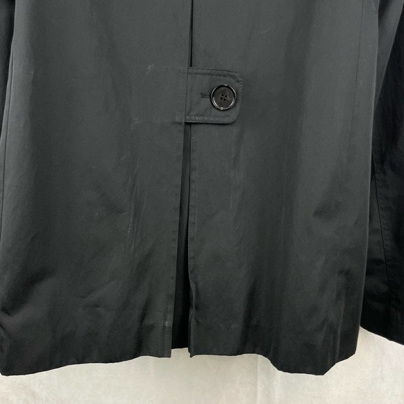 Ellen Tracy Black Button Front Lined Jacket Blazer Size L - Picture 9 of 12